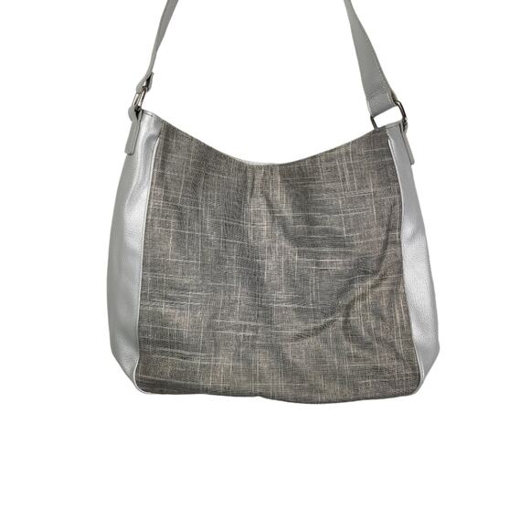 Calvin Klein Silver / Grey Shoulder Tote Bag - Picture 4 of 8